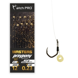 MatchPro Przypony METHOD FEEDER MASTERS RUBBER M19 Barbed 8SZT