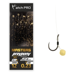 MatchPro Przypony METHOD FEEDER MASTERS RUBBER M16B Barbless 8SZT