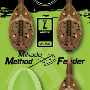 MIKADO KOSZYCZEK - METHOD FEEDER SHOT Q.M.F. SET L - 3x20G + FOREMKA - 1KPL.